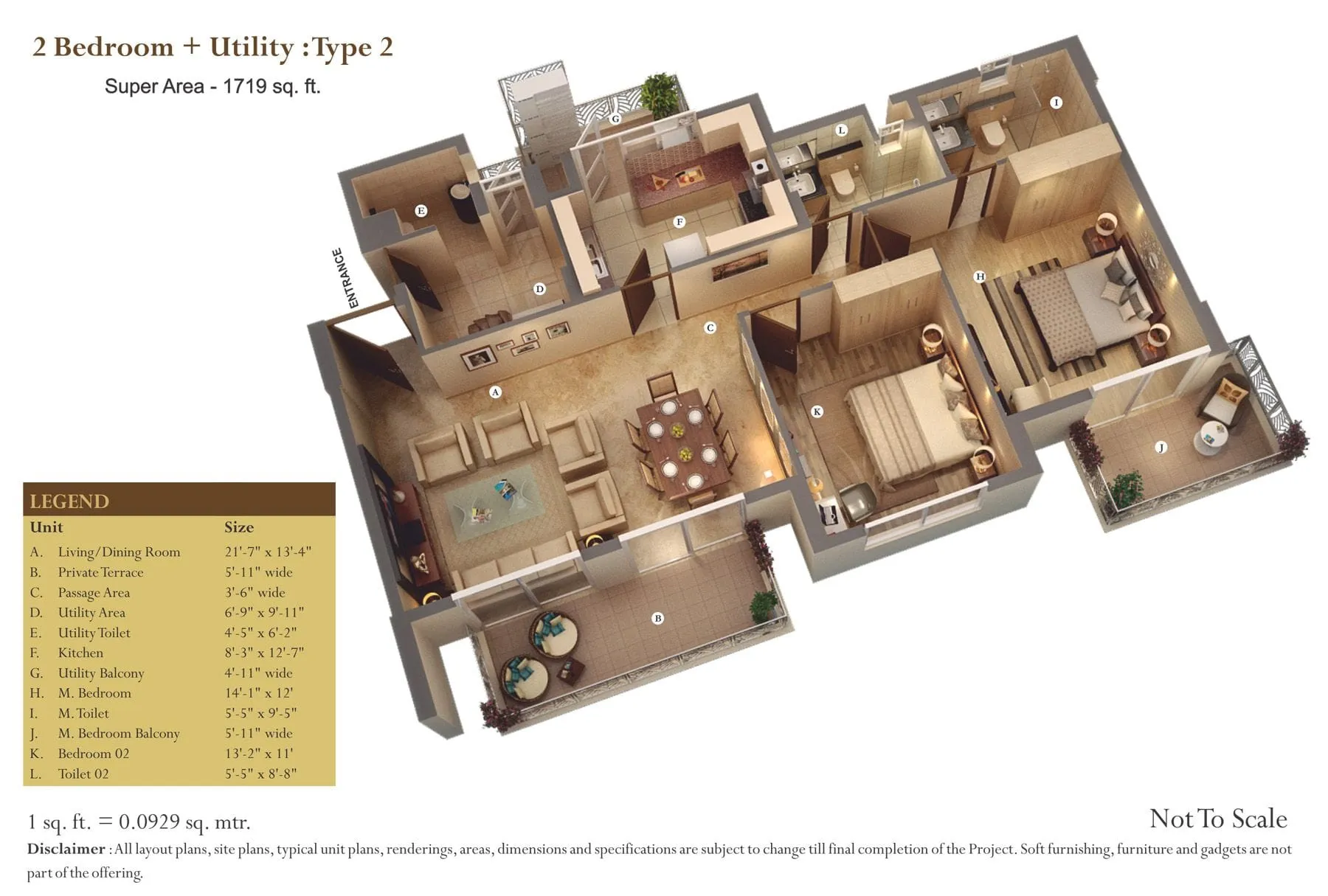 AIPL The Peaceful Homes, floor plan 1