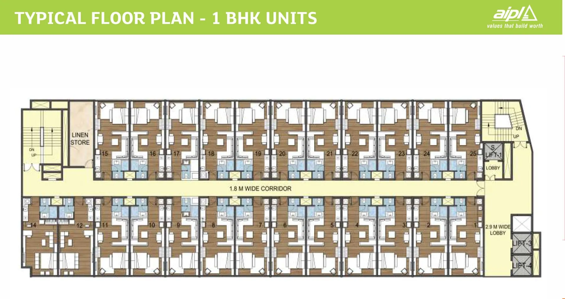 AIPL Joy Street, floor plan 1