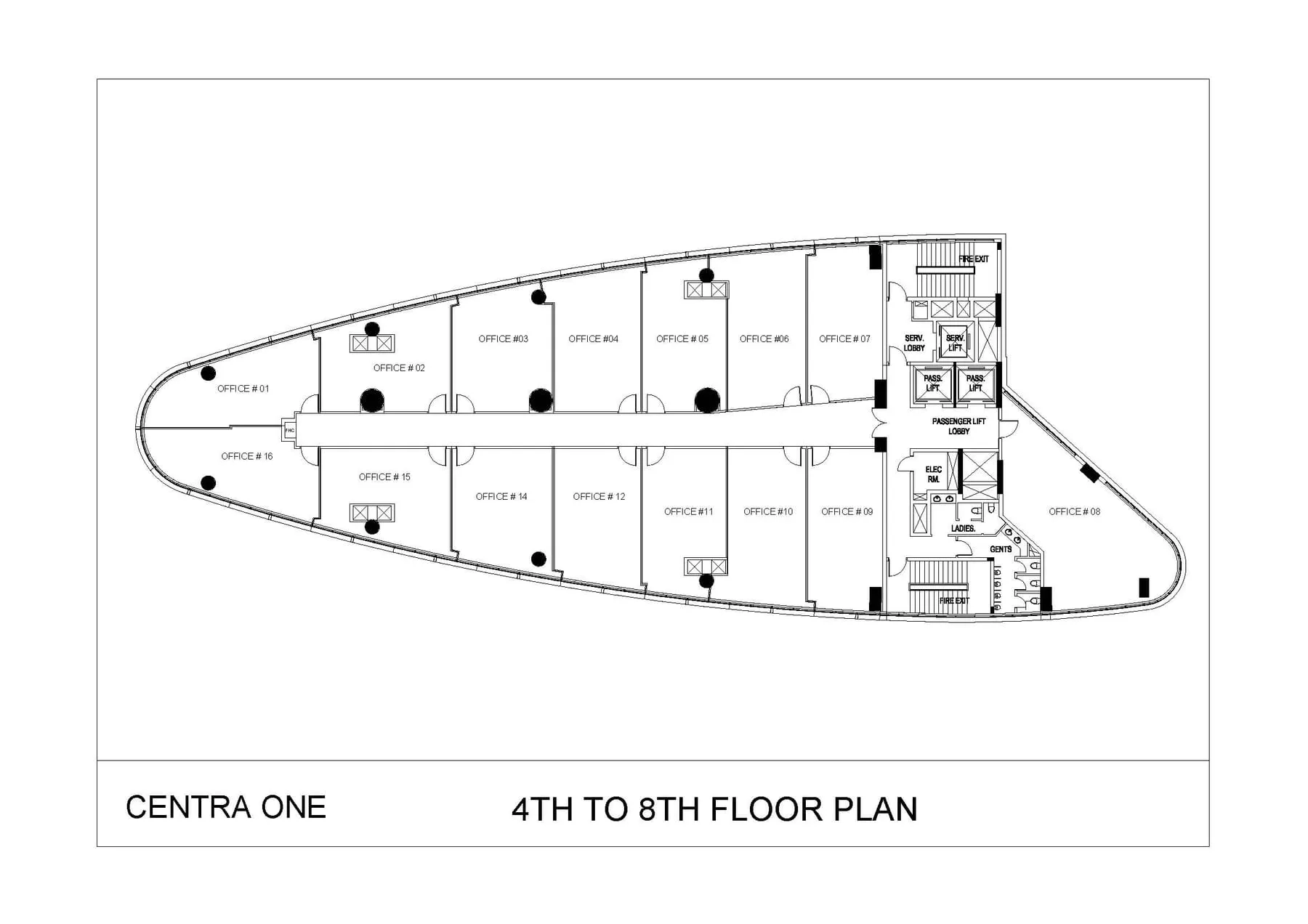 BPTP Centra One, floor plan 1