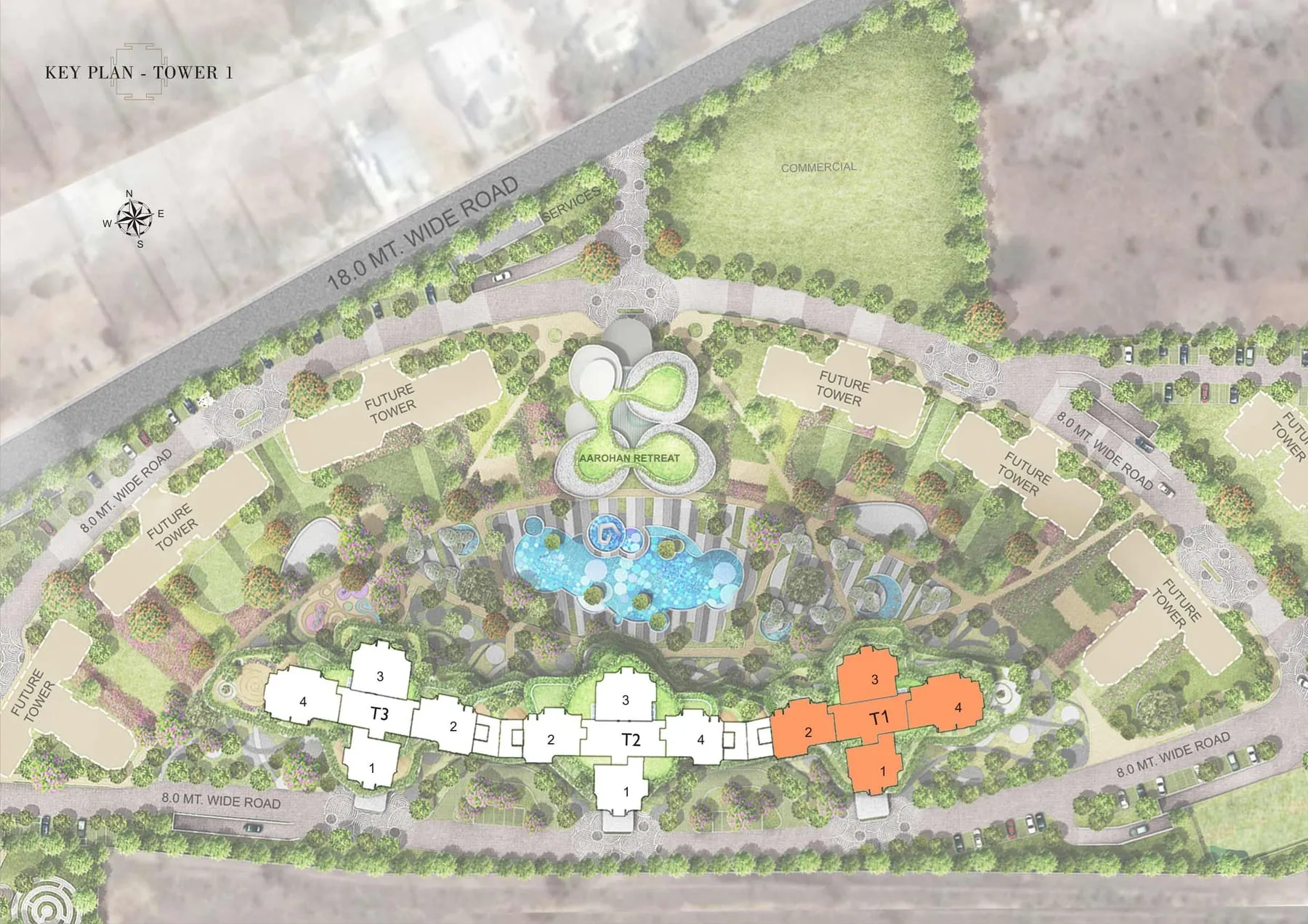 Vipul Aarohan, floor plan 1
