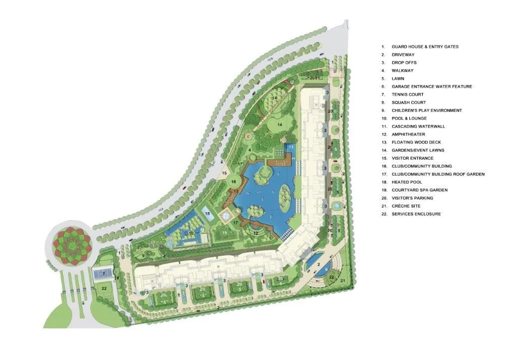 DLF The Camellias, floor plan 1