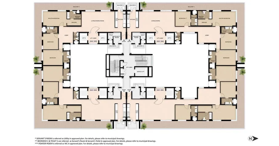 Mahindra Luminare, floor plan 2