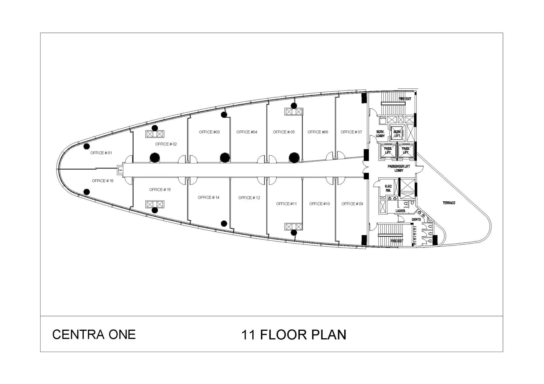 BPTP Centra One, floor plan 2