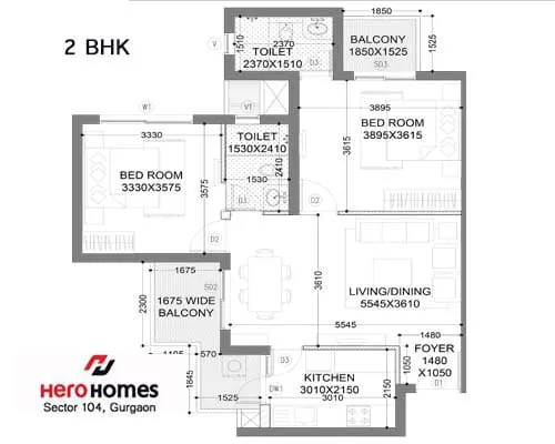 Hero Homes, floor plan 2