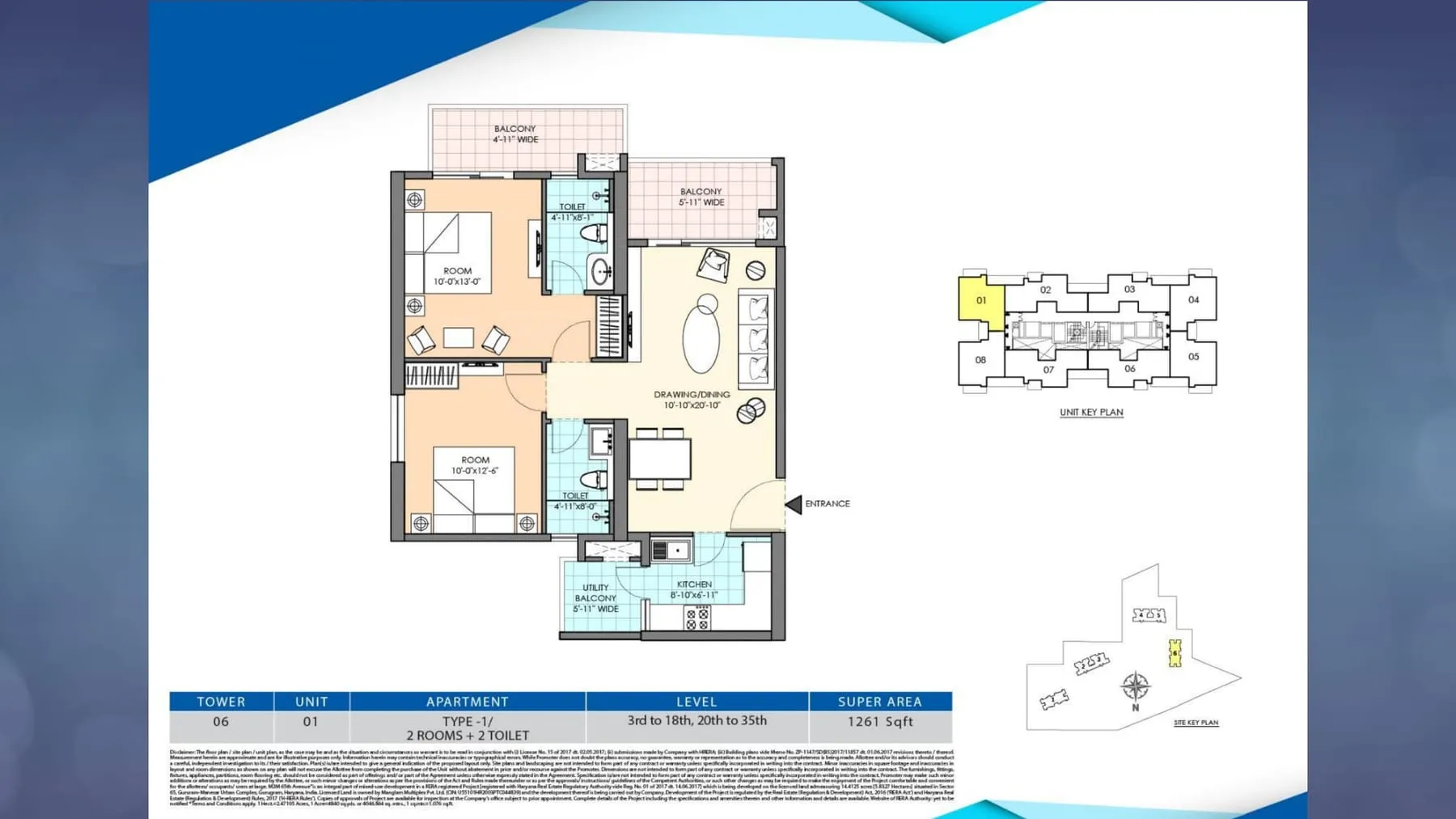 M3M Duo High, floor plan 2