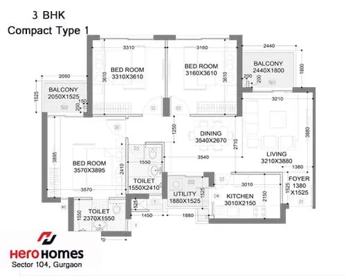 Hero Homes, floor plan 3