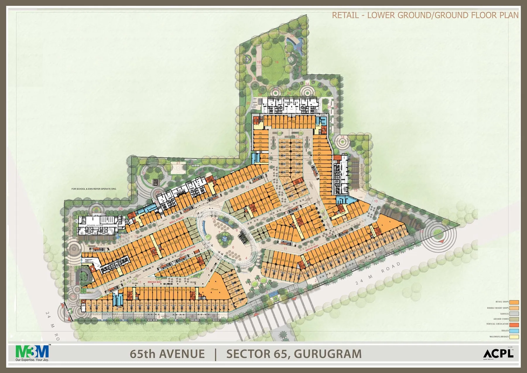 M3M 65th Avenue, floor plan 3