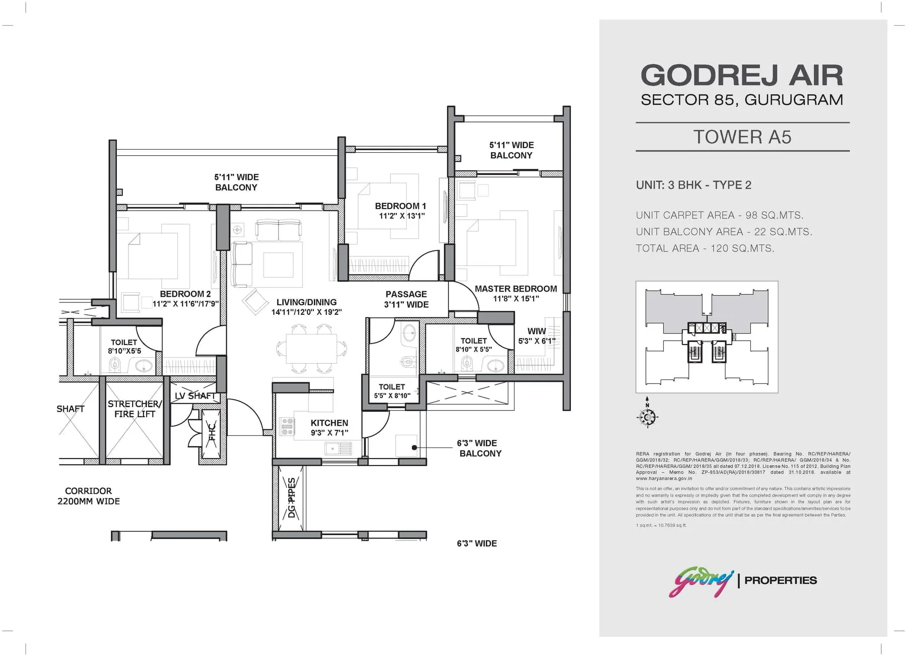 Godrej Air, floor plan 3