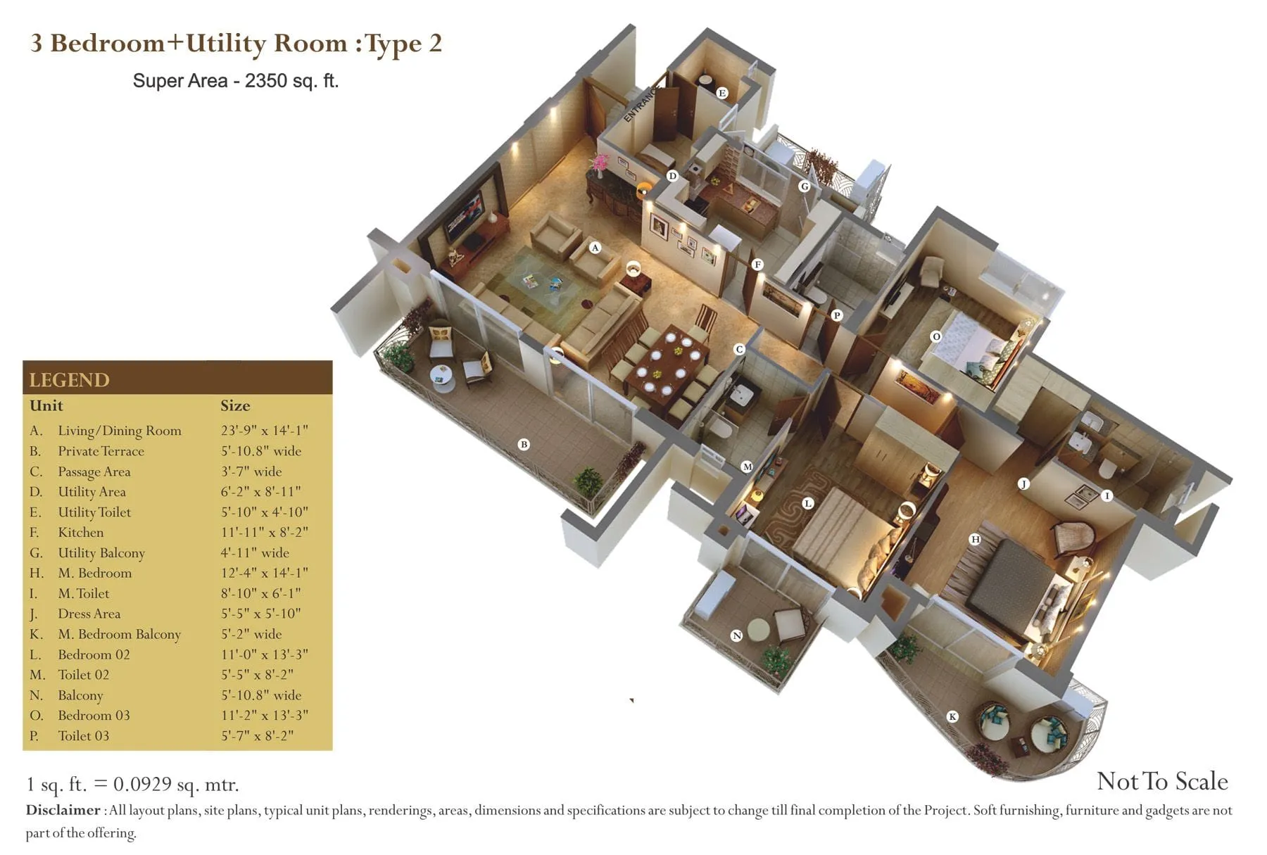 AIPL The Peaceful Homes, floor plan 4