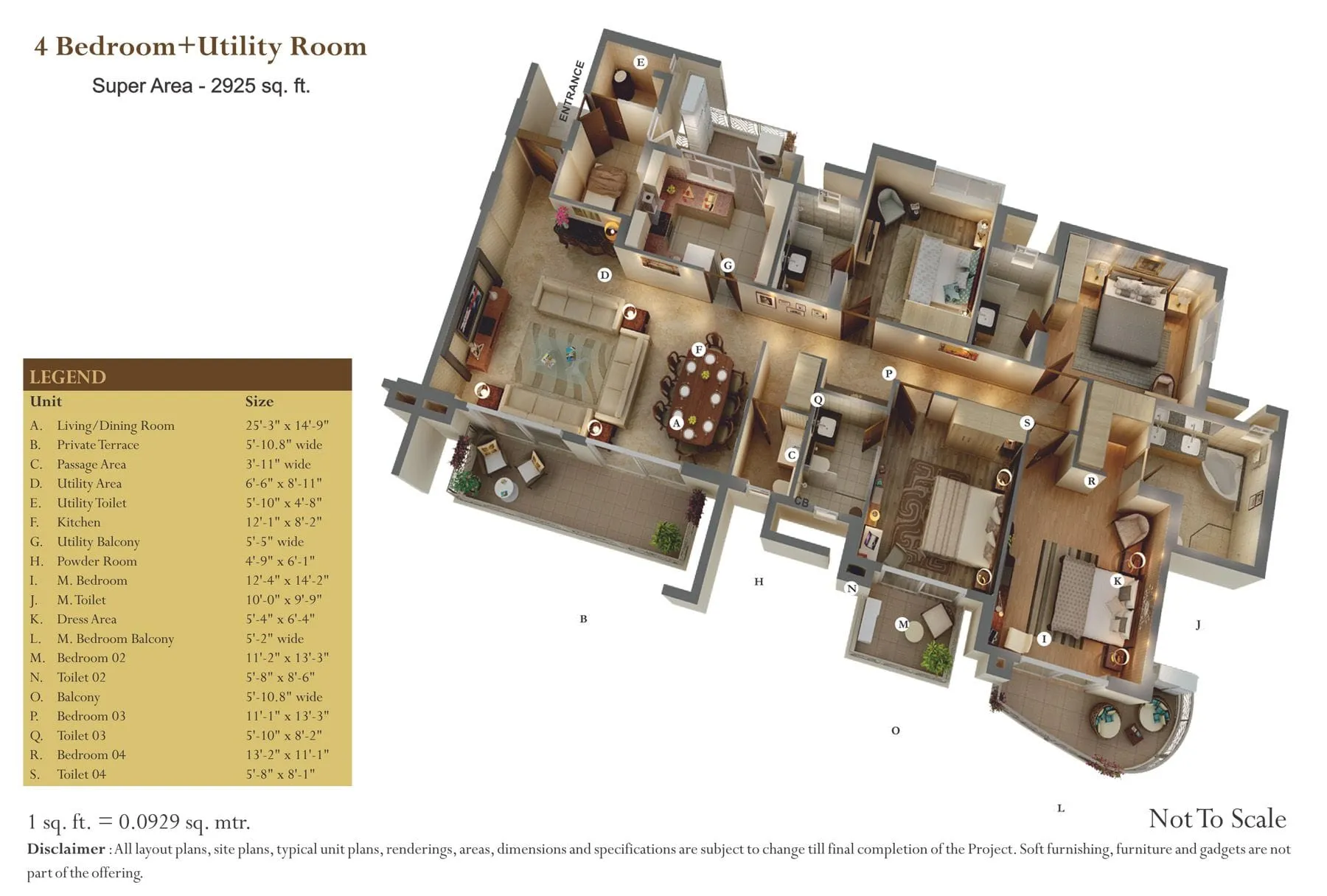 AIPL The Peaceful Homes, floor plan 6